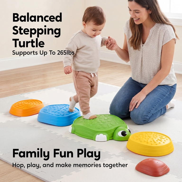 Multicolor Stepping Stones Turtle Balance Set photo 4