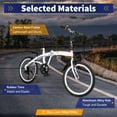 thumbnail image 3 of Miumaeov 20" Folding City Bike 6 Speed Foldable Bike for Adults Carbon Steel Lightweight Folding Bicycle, 3 of 21