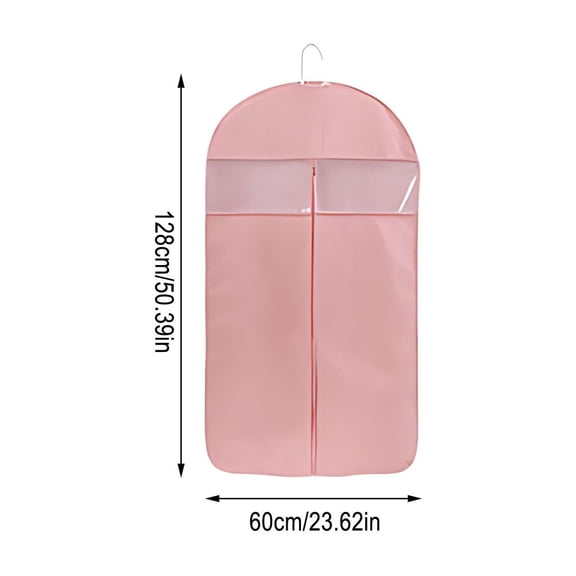 Garment Bag for Hanging Clothes, Clear Transparent Suit & Coat Cover with Zipper, Dust-Proof Closet Wardrobe Storage