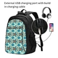 thumbnail image 2 of Disketp Turtles And Seahorses Mochila de Viaje Estampada para Laptop con Puerto de Carga USB, Mochila Impermeable para Computadora – Regalo para Hombres y Mujeres, 2 of 7