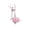 Pink, variant on Foldable Air Walk Elliptical Glider, Low Impact Full Body Cardio Cross Trainer with LCD Display for Home Gym