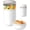 White, variant on Snack Cup - Reusable Snack Container with Leak-Proof Design, Toppings Compartment, and Dual-Sealing Lid, Portable & Lightweight for Work, Travel, Gym - Dishwasher Safe (Orchid)