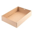 thumbnail image 6 of Cater Tek Rectangle Kraft Paper Catering Box - with Window Lid - 14 1/4" x 10" x 3 1/4" - 100 count box, 6 of 10