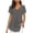 Gray, variant on Women Flowy Ruffle V Neck Short Sleeve Blouse Chiffon Pleated Casual Loose Tops Summer Fashion Tee, Purple L