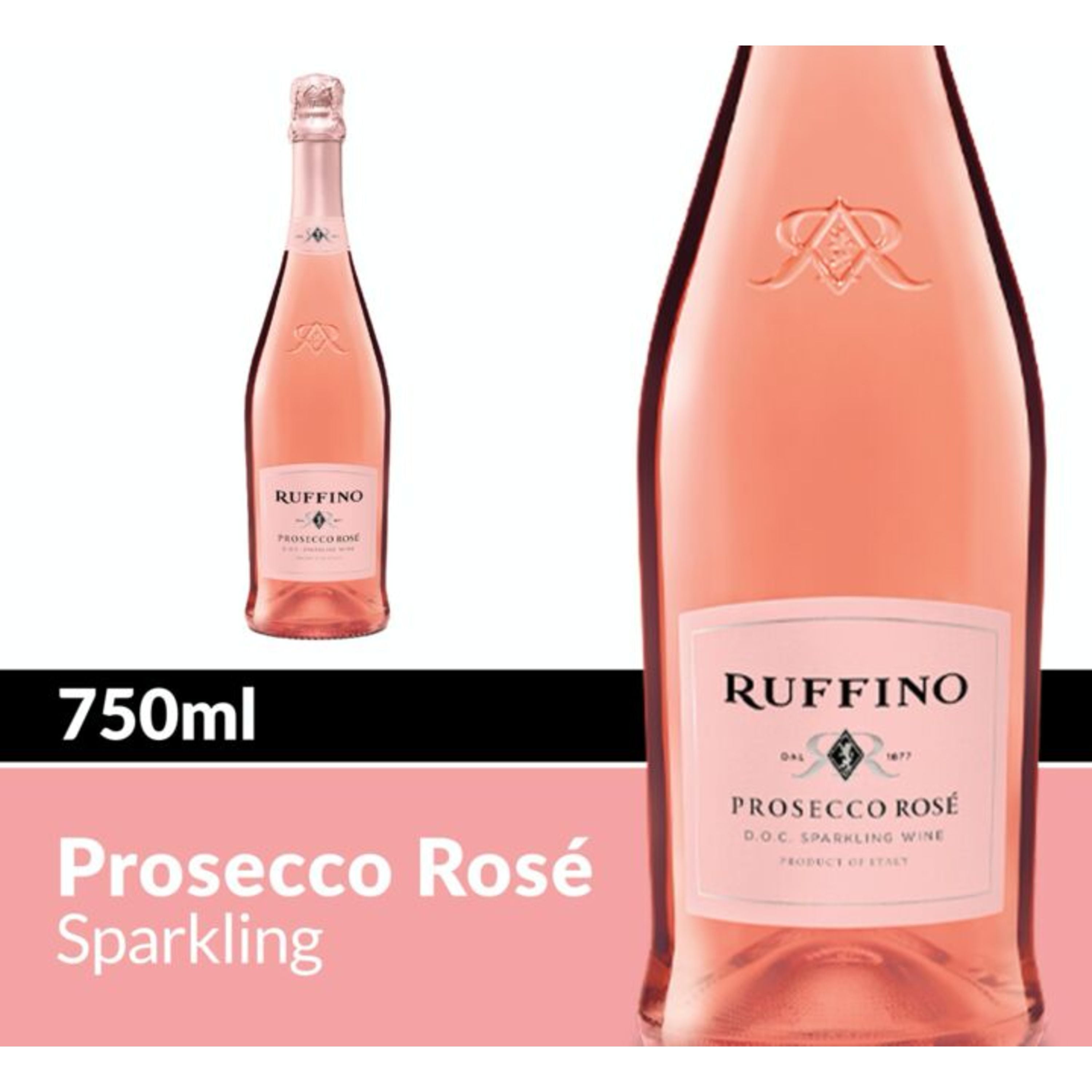 Ruffino Prosecco Rose Italian Sparkling Wine 750 Ml Bottle - Walmartcom