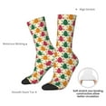 thumbnail image 4 of Logiee Colorful Frogs Print Adult Socks for Men & Women,Calf Socks, Ankle Socks,Boots Socks,Breathable Casual Sock,Unisex Crew Socks, 4 of 6