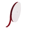 thumbnail image 1 of 5/8 inch Single Face Velvet Ribbon Dark Red 5/8 inch(15.9mm) about 25yards/roll(22.86m/roll), 1 of 5