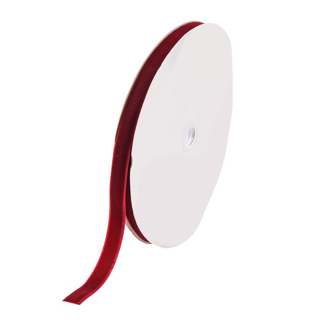 5/8 inch Single Face Velvet Ribbon Dark Red 5/8 inch(15.9mm) about 25yards/roll(22.86m/roll)
