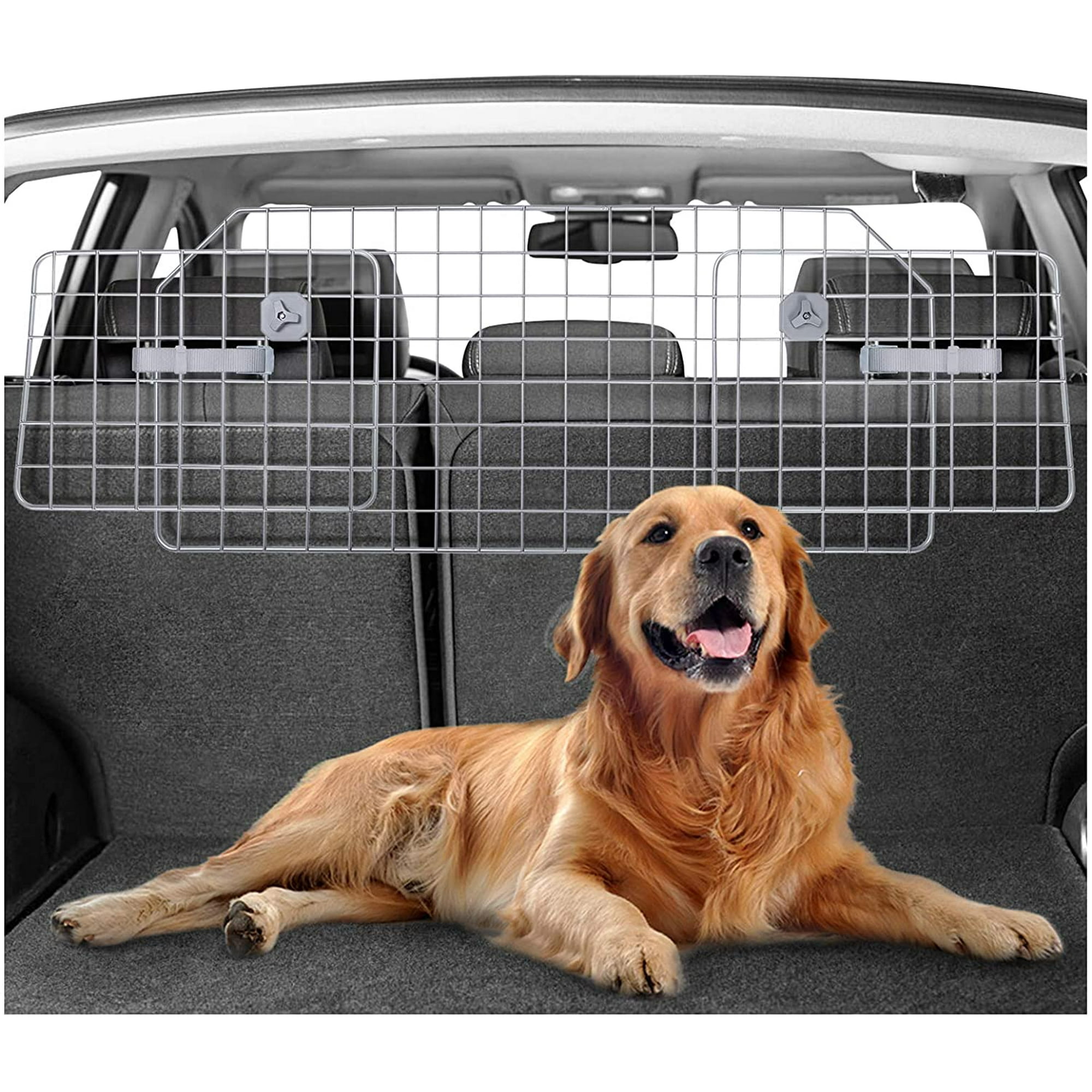 Saydy Dog Car Barrier For Suvs Van Vehicles Adjustable Large Pet Suv Barriers Universal Fit Heavy Duty Wire Mesh Dog Car Guard Suv Pet Car Gate
