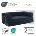 thumbnail image 3 of Sofá Cama De Espuma Sellada Al Vacío 2 Plazas Japandi Tenka Navy Blue, 3 of 6