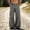 (Casual 32)Gray, variant on Mens Pants Extra Multi Flap Patch Pocket Cargo Pants, Elastic Waist with Thick Drawcords, Wide Leg Loose Casual Trousers for Street Look