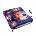 thumbnail image 3 of HELLHERO Paperback Book Cover Easy Carry Book Case Handle Carrying Book Case Zipper with Reusable 11.4 Inch X 8.66 Inch Fire Soccer, 3 of 7