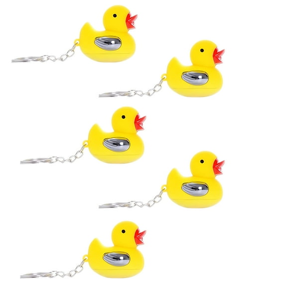 Electric Shocking Duck Keychain -2025 Funny Prank Gadget, Patito Que Da Toques Electricos, Novelty Gag Gift, Hilarious Trick for Friends, Portable Electric Touch Keychain for Pranks Keychain，5PCS