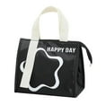 thumbnail image 2 of Lunch Bag Pu Thickened Insulated Lunch Bag Simple Solid Color Bag For Womens Workers And Picnics,Black Kitchen Lunch Bag, 2 of 5
