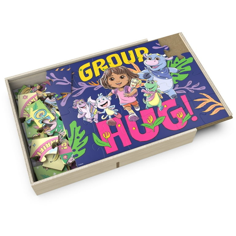 Spin Master Games, Dora 6-Pack of Wooden Jigsaw Puzzles, for Ages