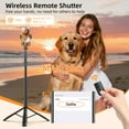 thumbnail image 4 of SelfieShow 70'' Automatic Phone Tripod , Travel Tripod 360° Rotatable, with Remote Control, Suitable for iPhone/Android (Black), 4 of 9