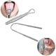 thumbnail image 2 of 2 Pcs Stainless Steel Tongue Scrapers Brush Cleaning Scraper Oral Care Tongue Cleaning Tool, 2 of 4