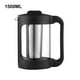 thumbnail image 3 of Naiovety Cafetera de vidrio para té, resistente al calor, lavable, desmontable, recargable, de acero inoxidable, con asa Teteras 1500ML, 3 of 6