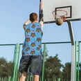 thumbnail image 5 of Sikiie Cute Puppy Basketball Jersey Reversible Men's Mesh Athletic Sports Shirts Training Practice S-4XLX-Large, 5 of 6