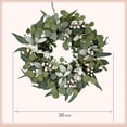 thumbnail image 4 of Berries Eucalyptus Wreaths for Front Door, 20" Artificial Spring Summer Green Leaf Wreath for Farmhouse Wall Wedding Decor Window Front Porch Decor, 4 of 9