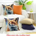thumbnail image 4 of ZFLMY Fox Throw Pillow Covers, Butterfly Pillow Covers, Oil Painting Polka Dots Cushion Covers, Cartoon Wild Hunting Animal Dream Decorative Pillow Covers 20x20in, 4 of 5