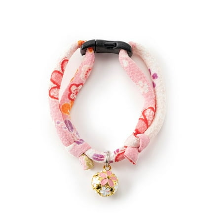 UPC: 4580471865224 | Necoichi Chirimen Sakura Cat Collar (Pink)