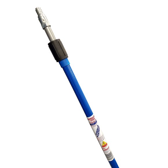 Sturdi-Extend Heavy Duty 6 foot Fiberglass/Steel Double Lock Extension Pole with Threaded Metal Tip