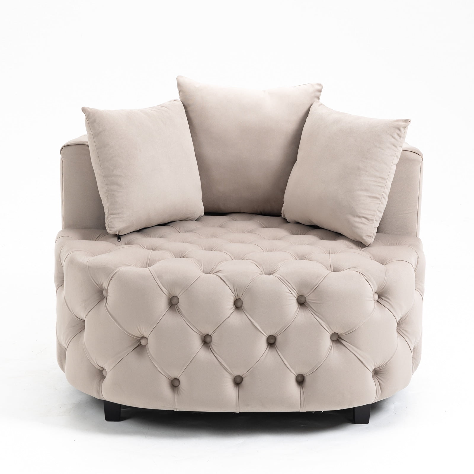 Damis tufted store swivel chair