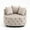 Khaki, variant on 36.6in Velvet Living Room Chair, Button Tufted Accent Chair with 3 Pillows, Modern Upholstered Round Barrel Chair with Solid Wood Legs for Bedroom Living Room, Gray