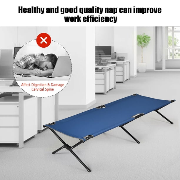Gymax Folding Camping Cot & Bed Heavy-Duty for Adults Kids w