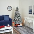 thumbnail image 6 of Nearly Natural 5' Green Pine Flocked Artificial Christmas Tree Prelit 150 Clear LED Lights, 6 of 6