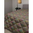 thumbnail image 2 of African Down Alternative Comforter, Leopard Skin Motif with Abstract Savannah Animal Camouflage Pattern, Microfiber Quilt for All Season, 5 Sizes, Marigold Magenta Violet, by Ambesonne, 2 of 3