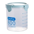 thumbnail image 1 of Wosthever Caja de almacenamiento de alimentos PP, reemplazo transparente, a prueba de fugas, , para el hogar, restaurante, carne, nuez, caja 800ml, 1 of 6