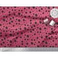 thumbnail image 3 of Soimoi Pink Rayon Fabric Black Dots Print Fabric by Yard 56 Inch Wide, 3 of 3