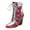 Hot Pink, variant on Boots for Women Fashion Women's Cowgirl Boots Cowboy Boots Vintage Pointed Toe Mid Calf Western Boots (White,7.5)