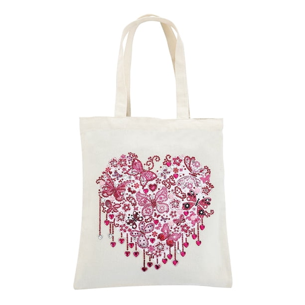 5D DIY Diamond Painting Handbag Mosaic Drill Eco-friendly Shopping Storage Bags Cross Stitch Grocery Tote Home Craft OrganizerUnited States Gao Jinjia LED