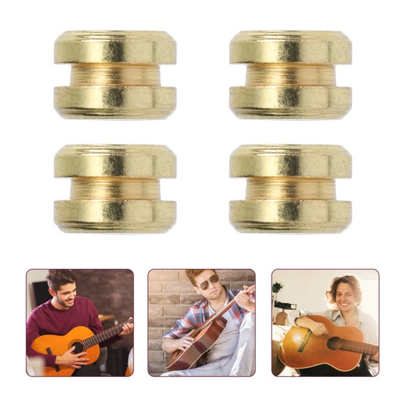 UPOUART 10Ud Para Cuerdas De Guitarra Folk En Aleación De Zinc Doradas Duraderas
