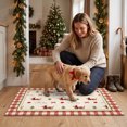 thumbnail image 6 of Qwtwty Christmas Doormat, Non Slip Washable Xmas Welcome Front Door Mat, Winter Holiday Decorative Carpet for Living Room Bedroom Front Porch Christmas Decorations, 6 of 7
