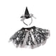 thumbnail image 5 of Disfraz de niña Salvador creativo con diadema y disfraz de Halloween plata, 5 of 10