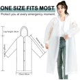 thumbnail image 3 of HAHDAXIA Imperméables Réutilisables, Lot de 2, Ponchos de Pluie en EVA pour Adultes et Enfants, Imperméables avec Capuchon pour Femmes et Hommes, 3 of 5