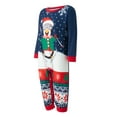 thumbnail image 3 of Family Matching Christmas Pajamas Set Cartoon Penguin Print Long-Sleeved Tops Snowflake Trousers, 3 of 10