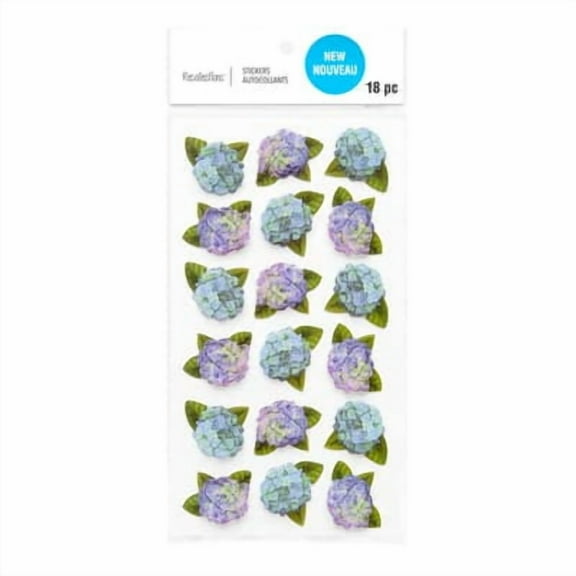 12 Pack: Hydrangea Dimensional Stickers by Recollections