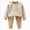 B164--Khaki, variant on Children Wool Thermal Underwear Set Clothes And Pants Boy Girls And Girls 6-12 Months Boy Girl Light Pink Fall Winter Tops Pants Pajamas & Dailywear Set