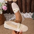 thumbnail image 2 of SuTry Women's Flat Shoes Mesh Slip On Square Toe Breathable Lightweight Comfortable Casual Walking Office Daily Wear(36), 2 of 9
