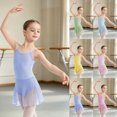 thumbnail image 3 of Baby Girl Romper Lightweight Solid Sleeveless Square Neck Girls Ruffle Ballet Tutu Jumpsuit Dress Summer Casual Outfit, 3 of 5