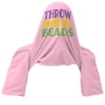 thumbnail image 2 of Mardi Gras Flash For Beads Funny Pink Adult T-Shirt - Large, 2 of 2
