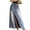 Blue, variant on Womens Washed Denim Maxi Skirt Layered Panel Wrap Front High Waist Long Jean Skirt with Split Hem and Structured Silhouette