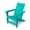 Teal, variant on Robbyn Resin Outdoor Adirondack Chair, White