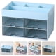 thumbnail image 3 of Organizador de escritorio con cajón, caja de almacenamiento para cosméticos, organizador de papelería multifunción, 3 of 5