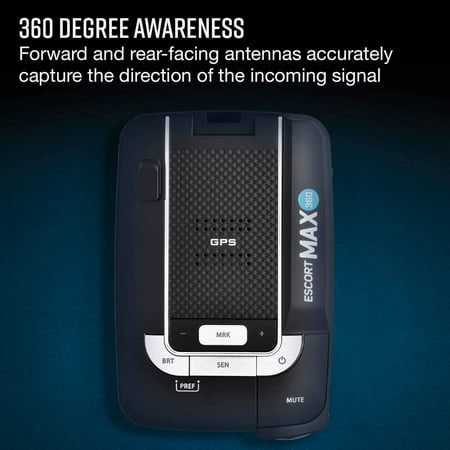 Escort - Max 360 Radar Detector for Most Vehicles - Black